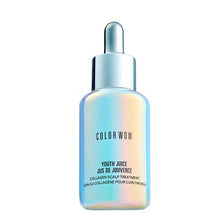 Load image into Gallery viewer, Color Wow Youth Juice scalp treatment bottle with iridescent design on a white background